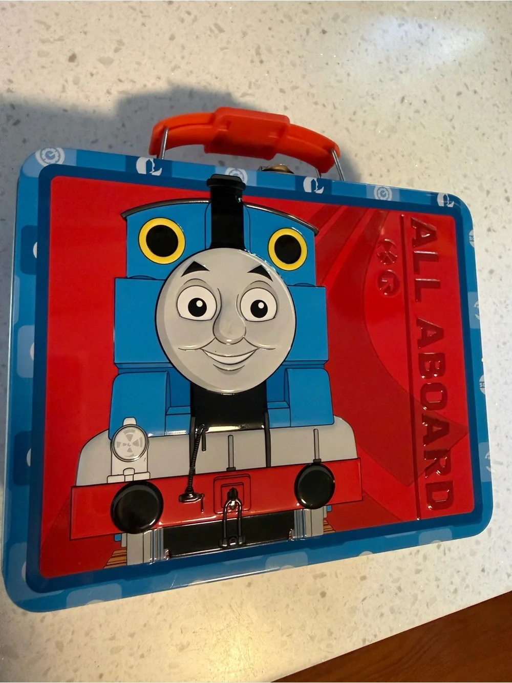 Thomas & Friends Metal Lunchbox Featuring Blue and Red Thomas